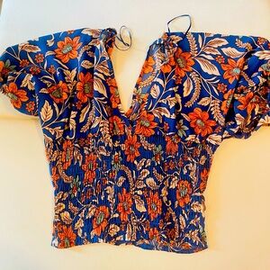 Sienna sky floral blouse